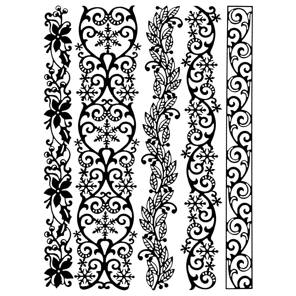 Stanzschablonen | Bordüren | Verschiedene Designs | 5 Stück