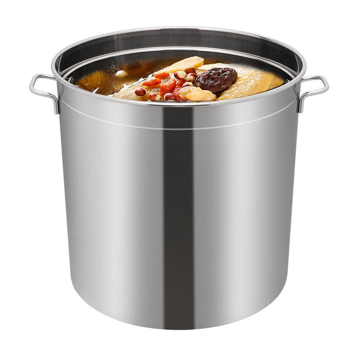 Suppentopf Edelstahl Kochtopf Kochtöpfe Cooking Pot mit Korb Deckel 50 l für Induktionskochfeld Gaso