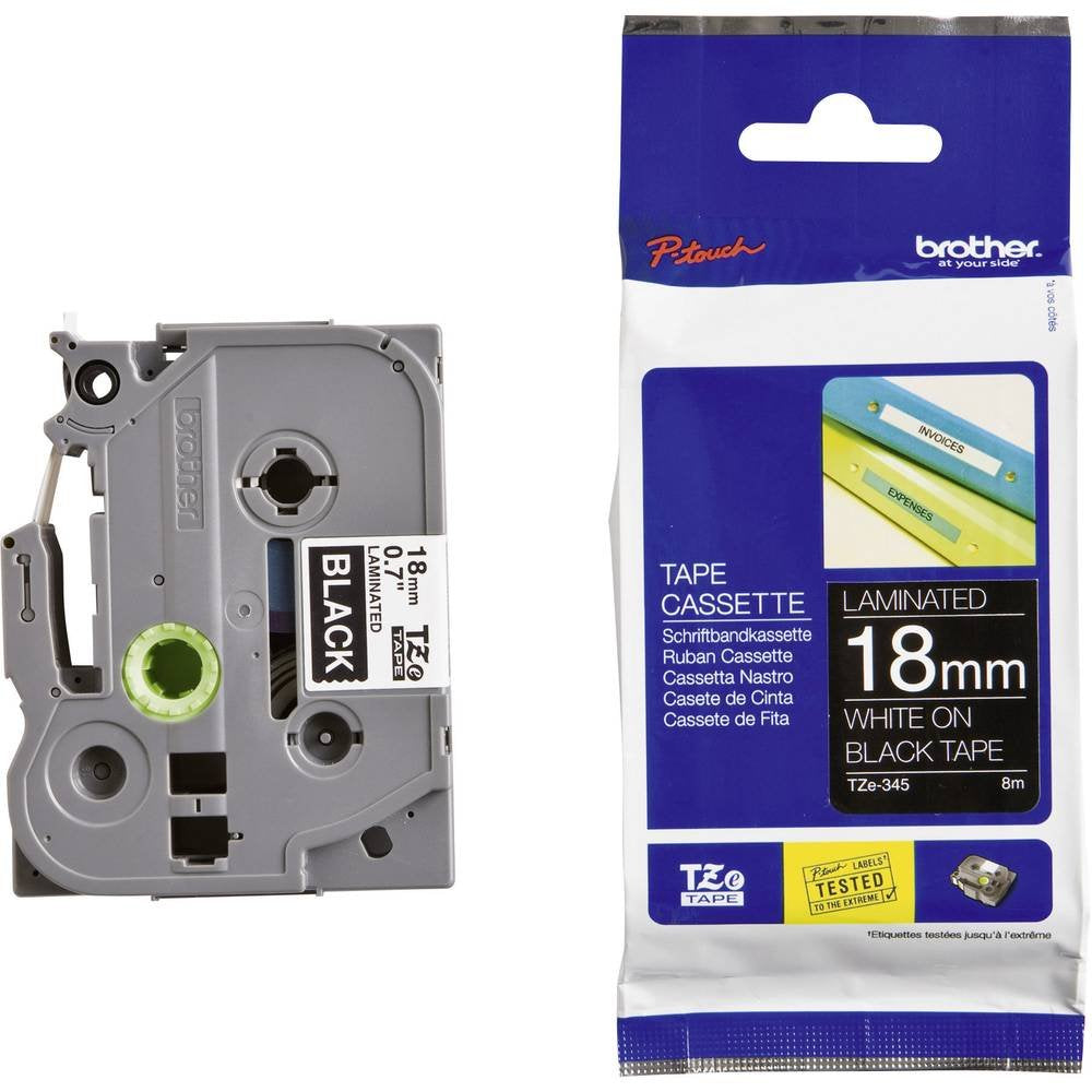 Brother P-touch Schriftband (18 mm breit, 8 m lang, geeignet u.a. für Brother P-touch 1830VP, -D400