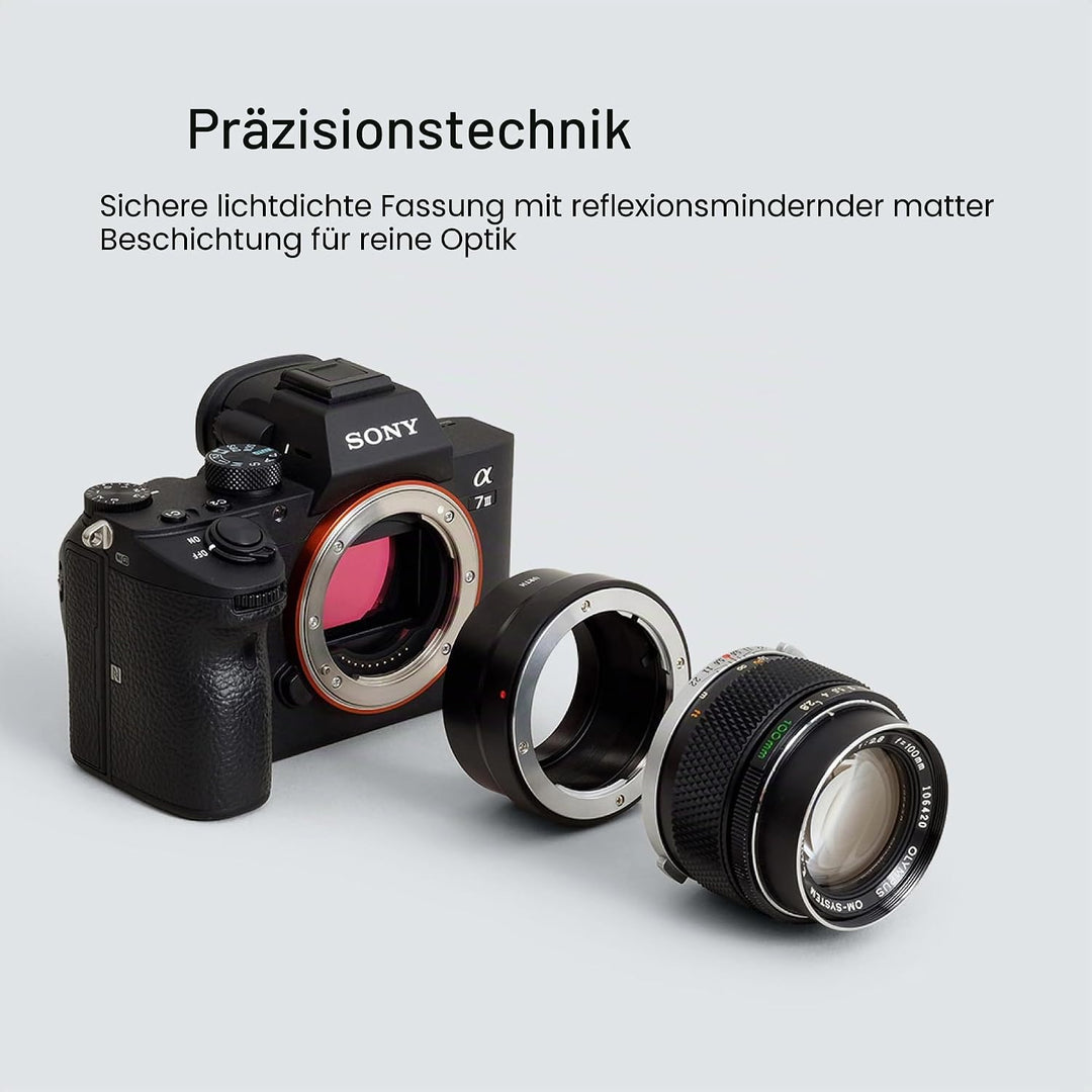 Urth Objektivadapter: Kompatibel mit Olympus OM Objektiv und Sony E Kameragehäuse, Olympus OM
