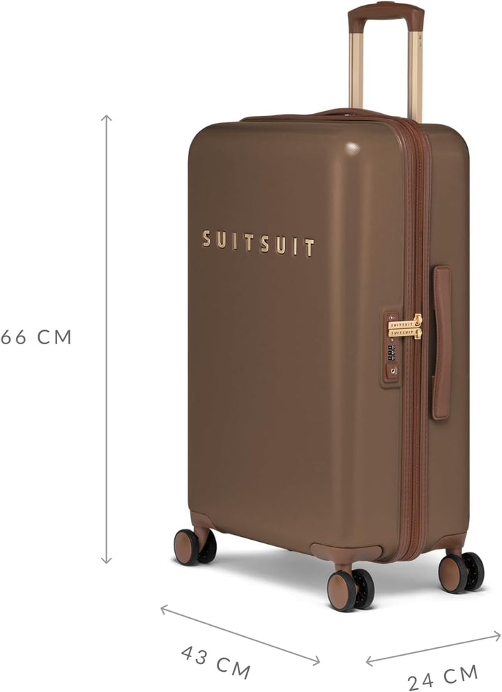 SUITSUIT Koffer Gross 66 cm - Leicht Hartschalen Reisekoffer mit Rollen - TSA-Schloss - 59 L - Fab S