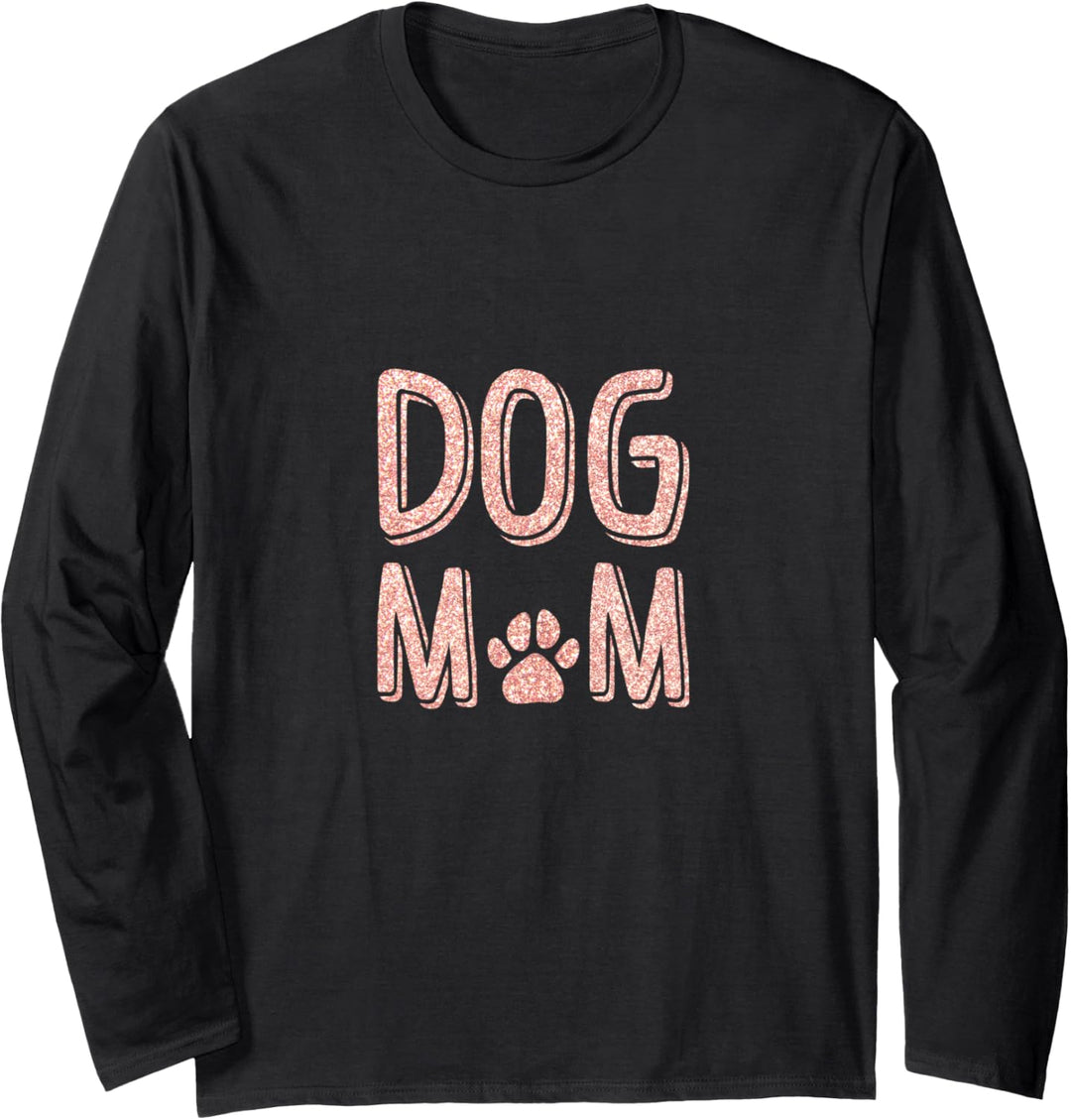 Hundemama Hundepfote Hund Spruch Hunde Hundehalter Dog mom Langarmshirt