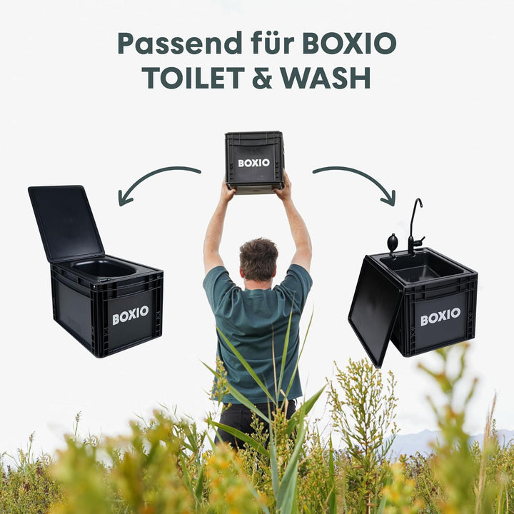 BOXIO - Kanister: 5L verschliessbarer Wasserkanister für Campingtoilette oder Wassertank für die Cam