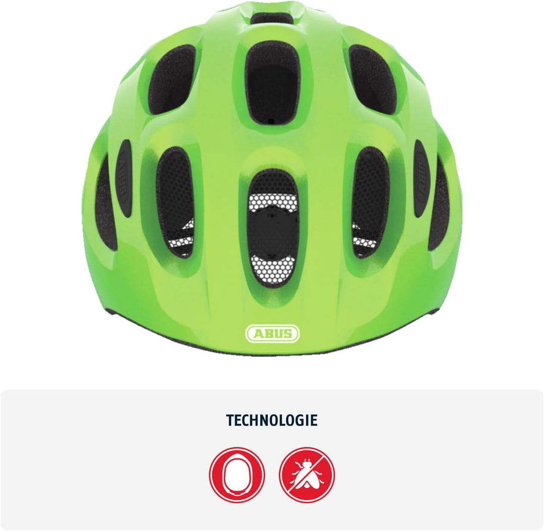 ABUS Kinderhelm Youn-I MIPS - Fahrradhelm mit Licht, Reflektoren und Aufprallschutz (MIPS) - für Mäd