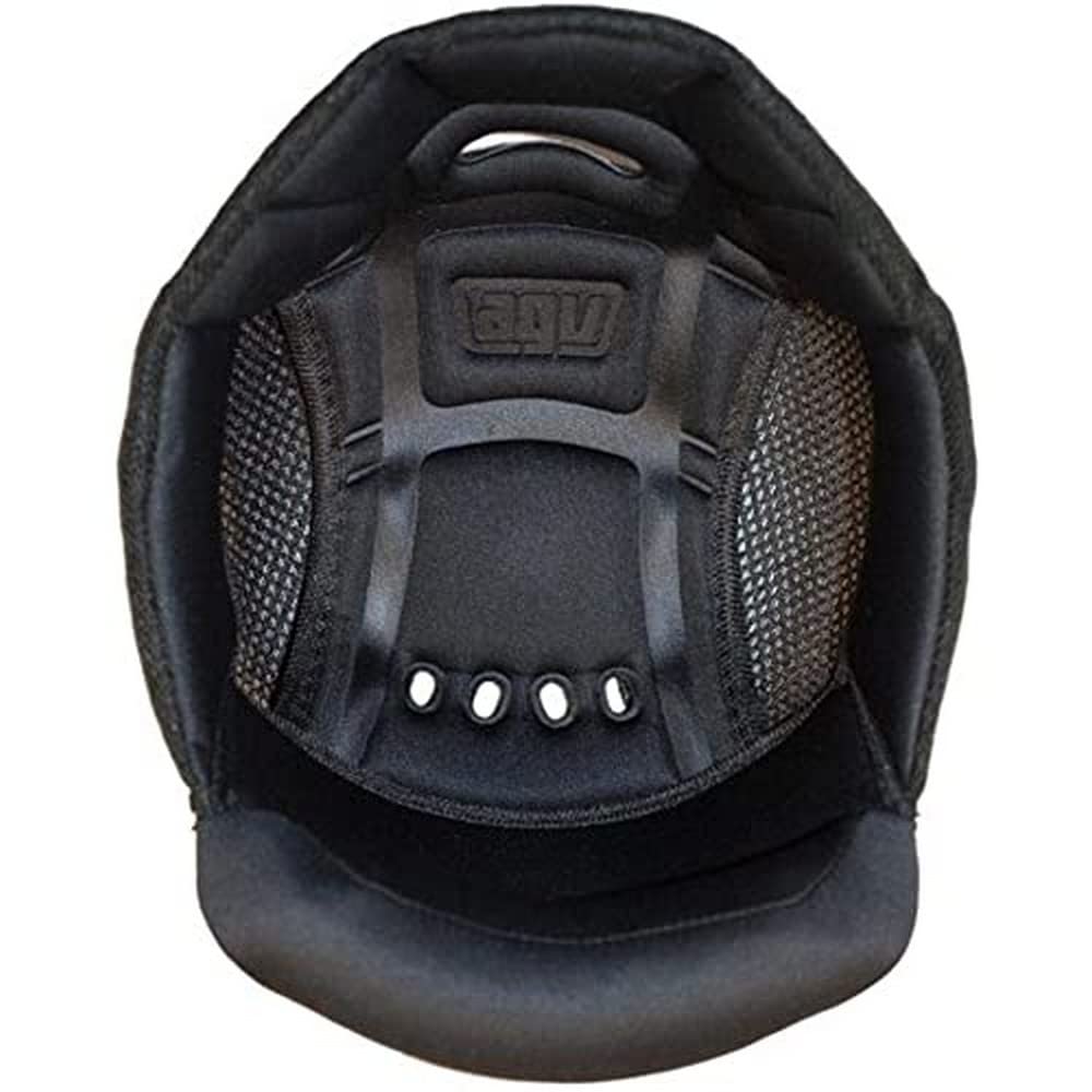 AGV Unisex-Adult Crown PAD K3 SV (XS) Motorrad Helm, Schwarz, XS