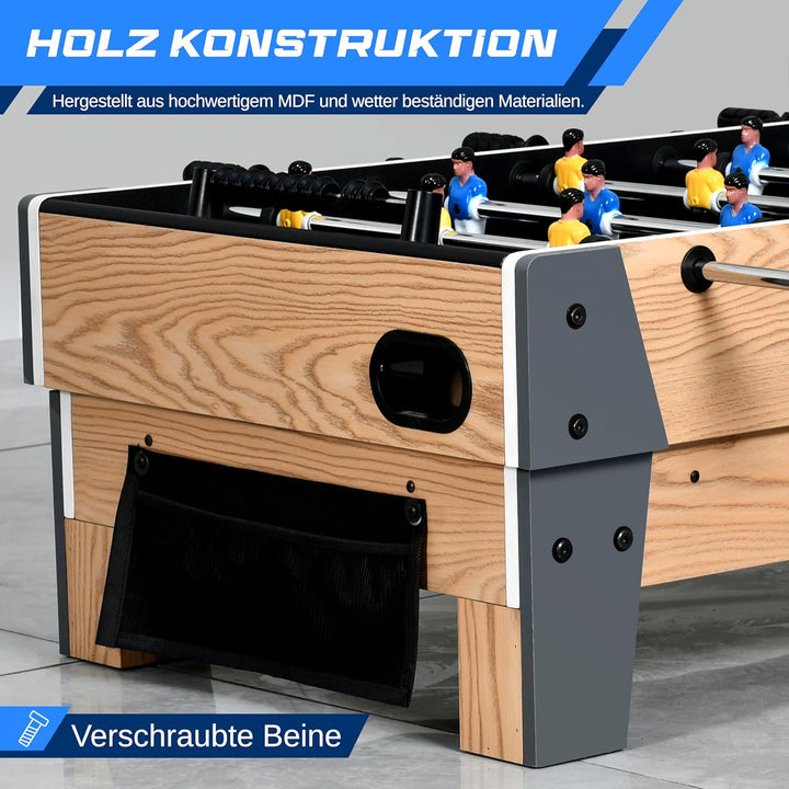 SereneLife 4-in-1/5-in-1 Multifunktionstisch – inkl. Billardtisch, Tischtennisplatte, Tischkicker, K