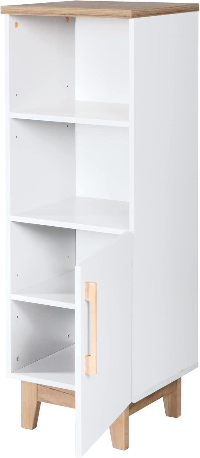 roba Standregal 'Finn', weiss, Holzregal für Baby-/Kinderzimmer, Soft Close-Technik, Baby/Kindermöbe