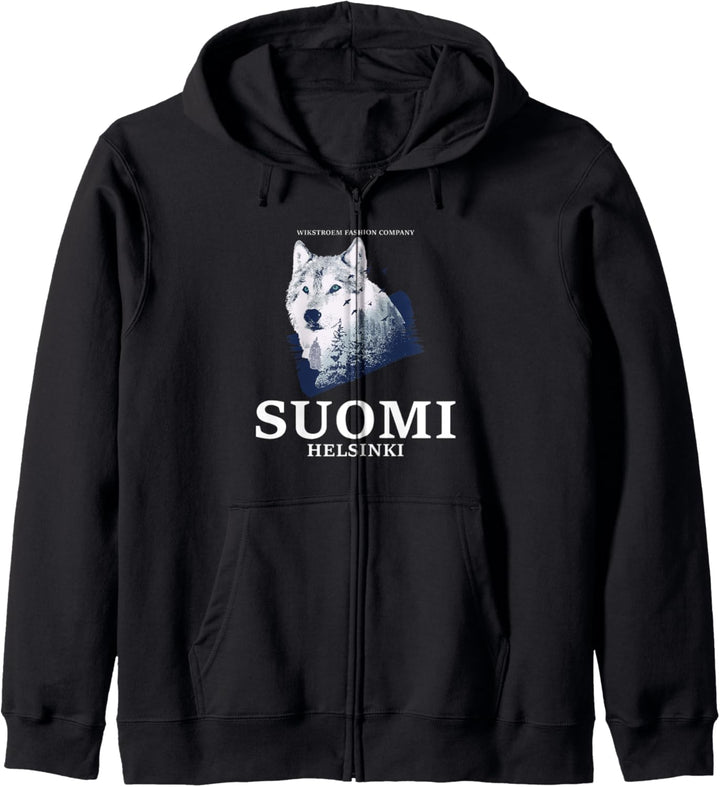 Finnland Wolf Suomi Helsinki Kapuzenjacke