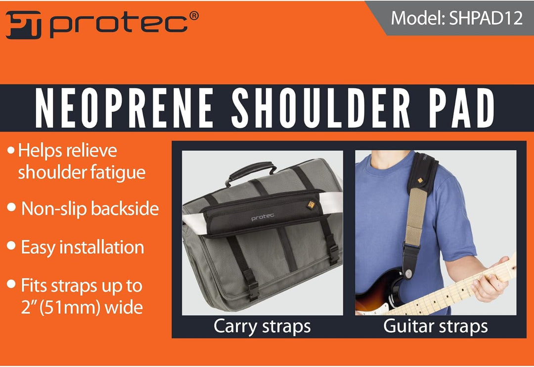 Pro Tec Deluxe Neopren-Schultergurtpolster, rutschfest, passend für Gurte bis zu 5,1 cm Breite (Mode