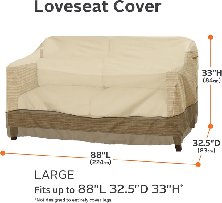 Classic Accessories Veranda Abdeckung für Gartensofa Large Klassisch, Large Klassisch