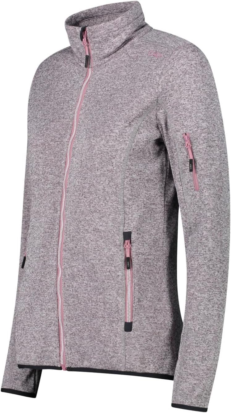 CMP - Knit-Tech-Jacke für Damen, Rouge-Weiss, D40