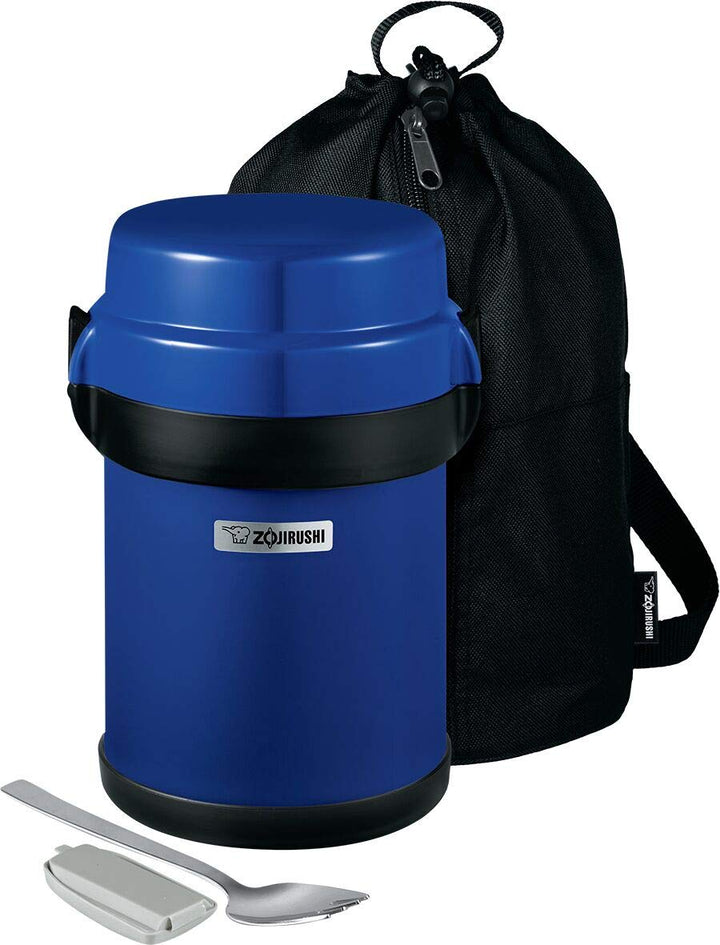 Zojirushi Mr. Bento Brotdose, Edelstahl, 1,2 l, Blaubeere Blueberry, Blueberry