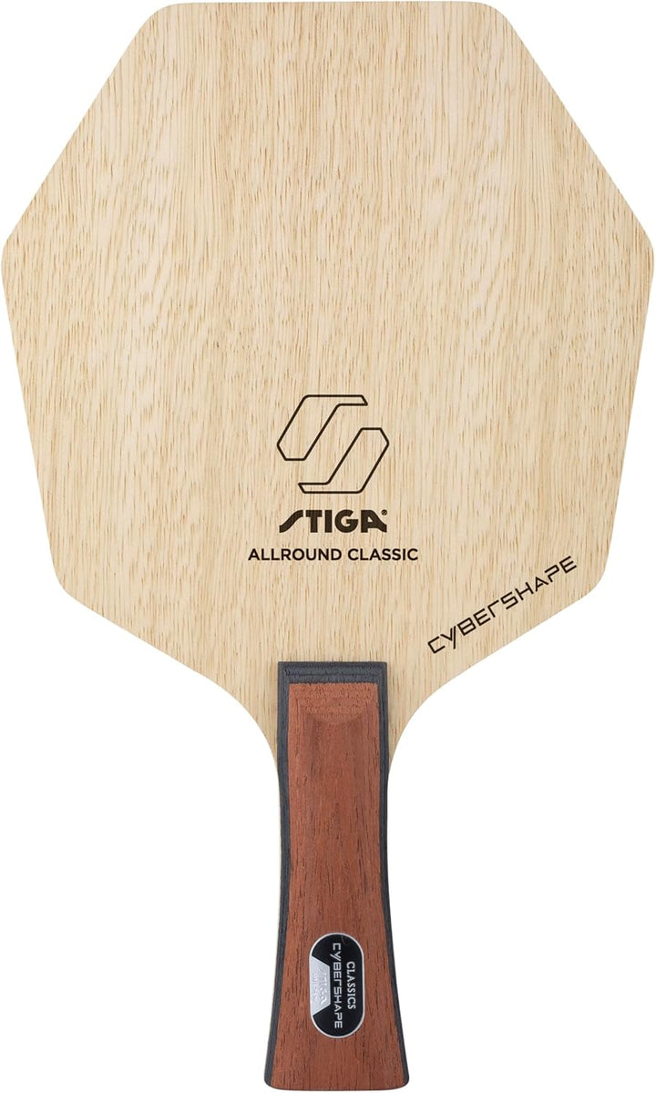 STIGA Allround Classic Cybershape - Offensives 5-Layer Tischtennisholz - Leichtgewichtig mit Präzisi