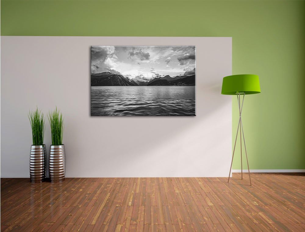Pixxprint Landschaft im Norden als Leinwandbild | Grösse: 100x70 cm | Wandbild | Kunstdruck | fertig