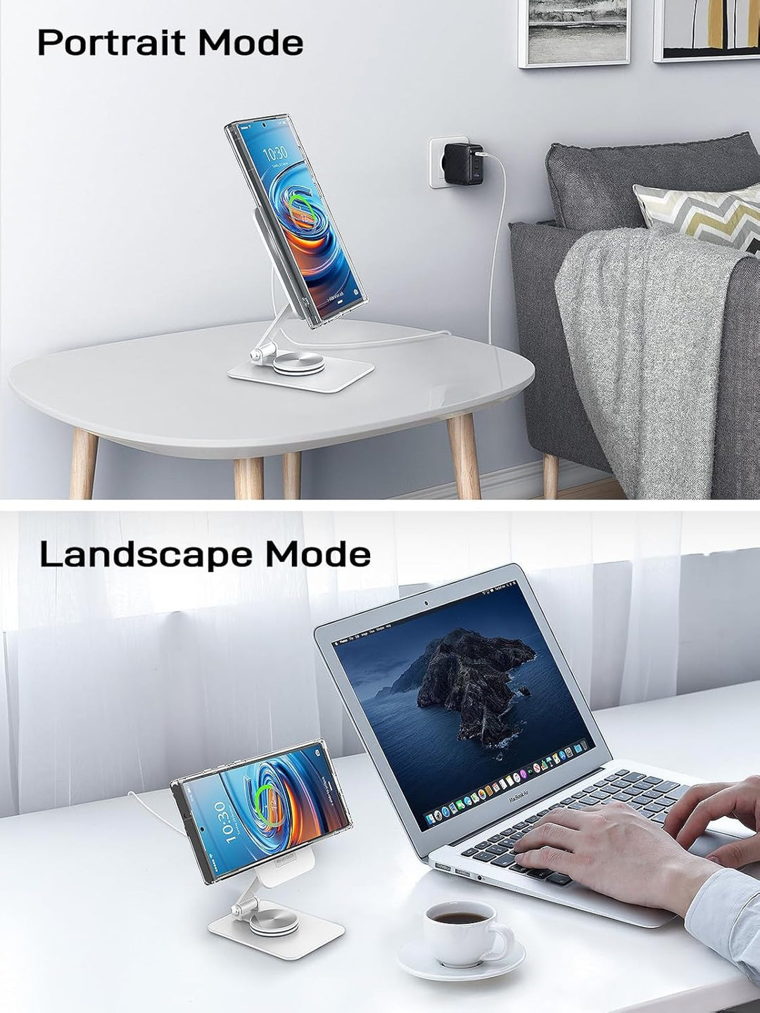 Magnetisches Kabelloses Ladegerät für Samsung Galaxy S25 Ultra/S24, Klappbarer Reise Mag Safe Ladest