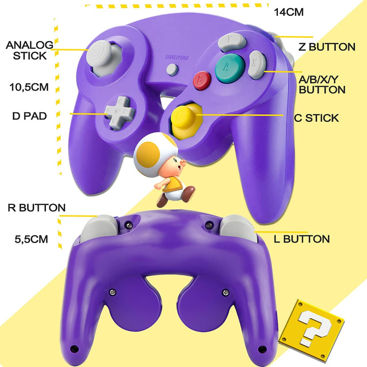 SONVIEE Controller für Gamecube,Wired NGC Controller für Game Cube Classic Game Cube NGC Controller