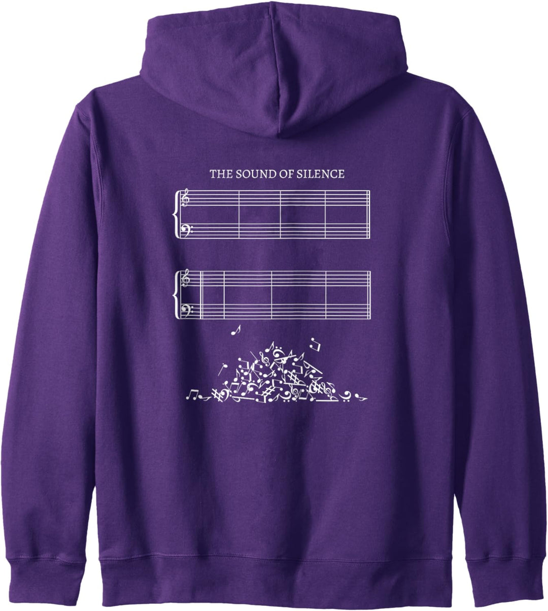 Notenblatt ohne Noten - The Sound of Silence Musiker Outfit Kapuzenjacke