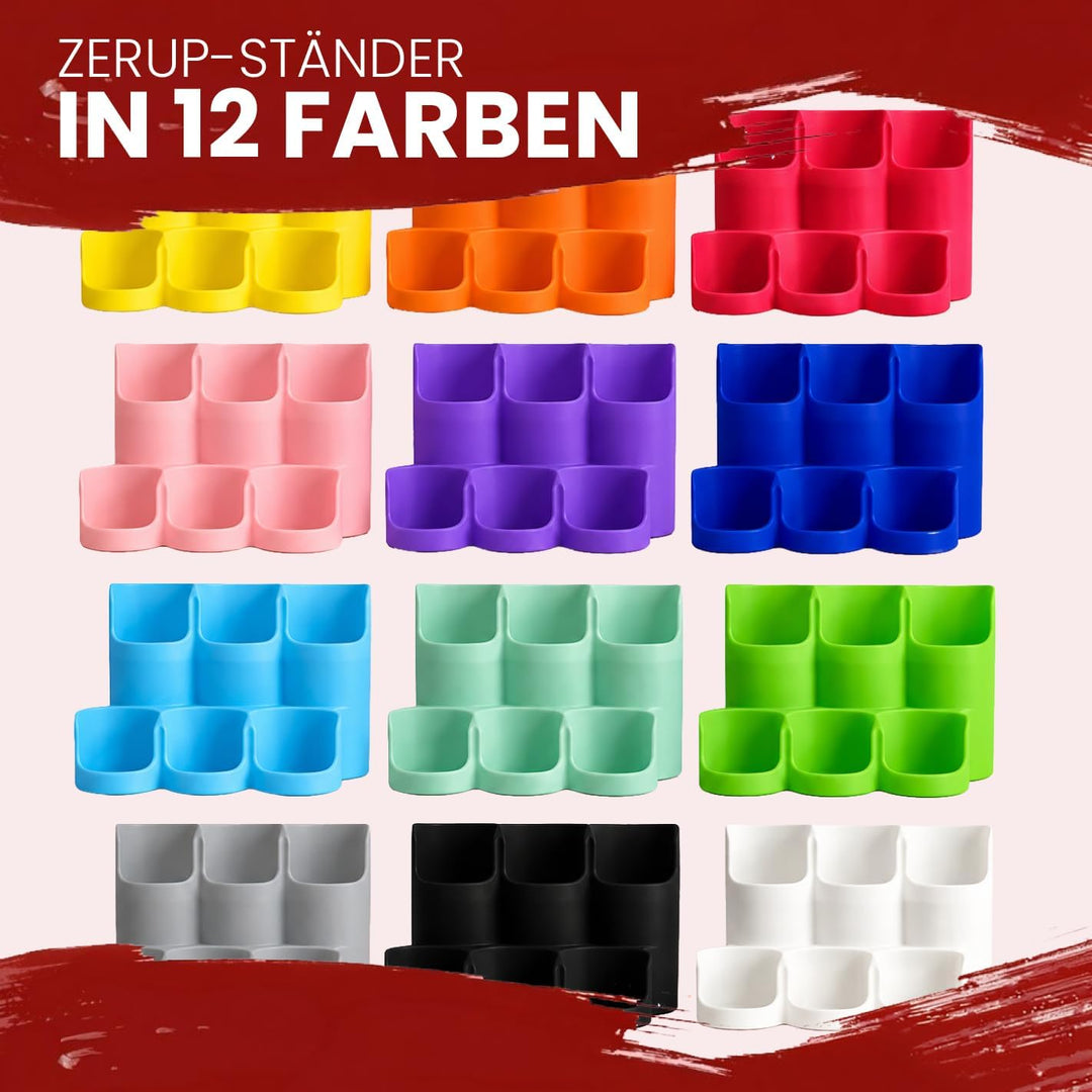 Zerup/Syrup Ständer für More Nutrition/ESN für 6 Flaschen – 3D gedruckter Zerup Halter | Modular erw