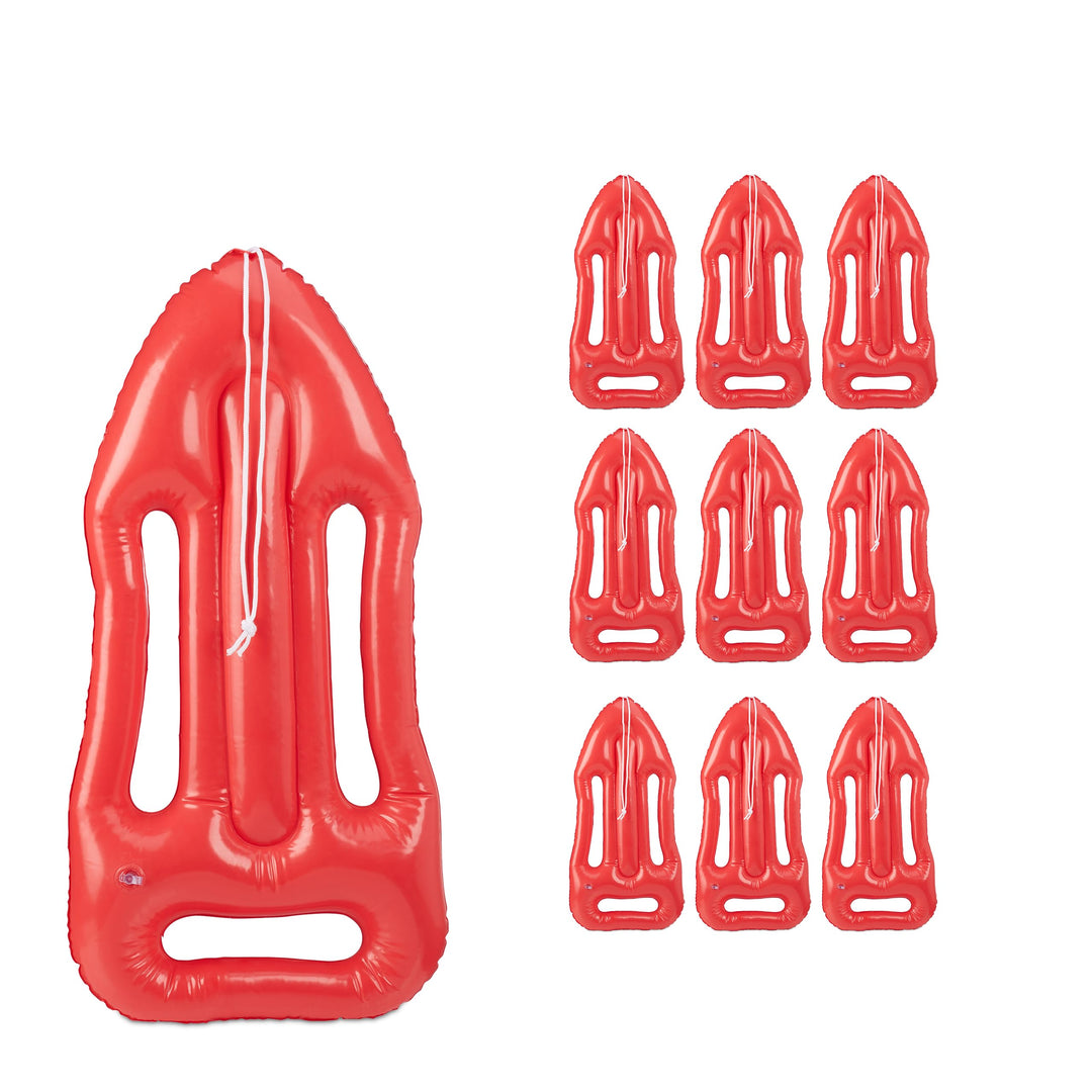 Relaxdays aufblasbare Rettungsboje, Rettungsbrett mit Umhängeseil, Karneval o. Mottoparty, für Kinde