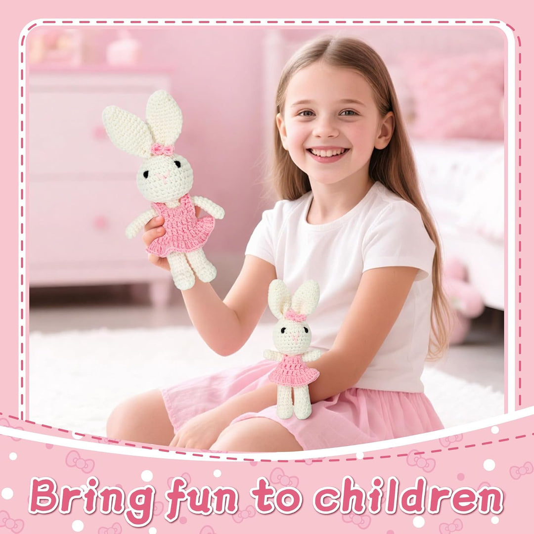 Grosse Schwester Geschenk, Handgemachte gehäkelte Kaninchen für Mädchen, Perfektes Geschwistergesche