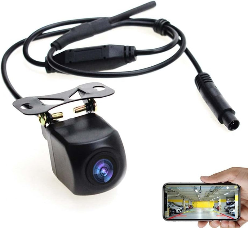 GOFORJUMP WiFi Rückfahrkamera Auto Rückfahrkamera 12V Mini Body Wasserdichter Tachograph für iPhone