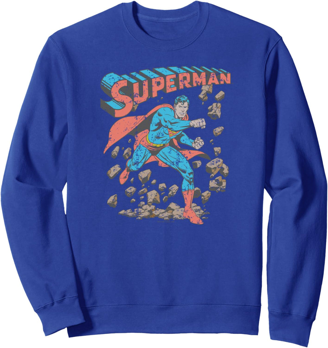 Superman Mad at Rocks Sweatshirt