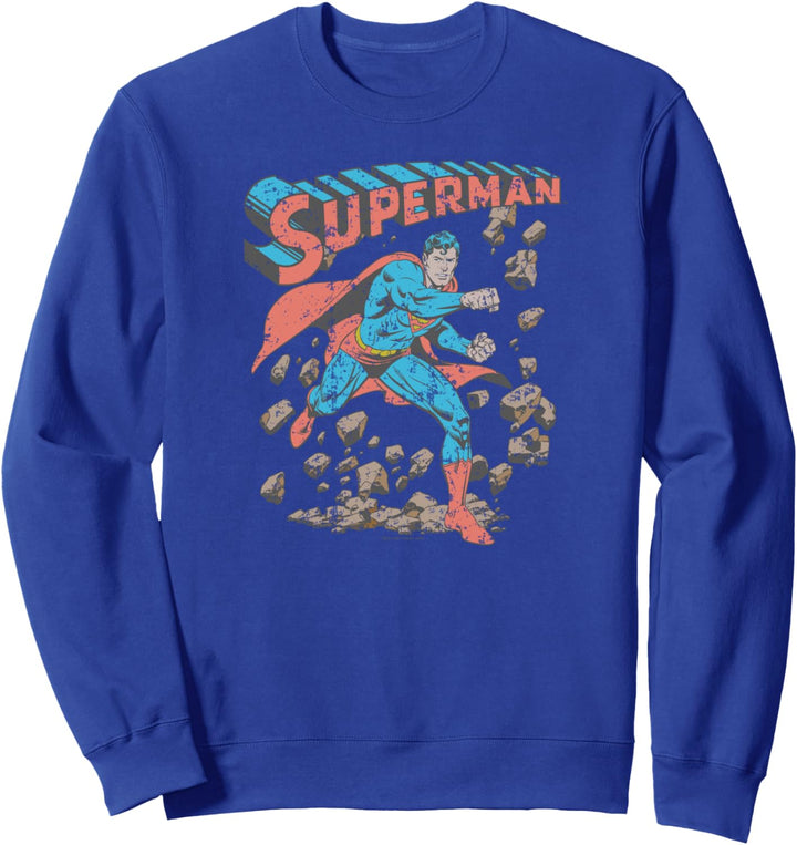 Superman Mad at Rocks Sweatshirt