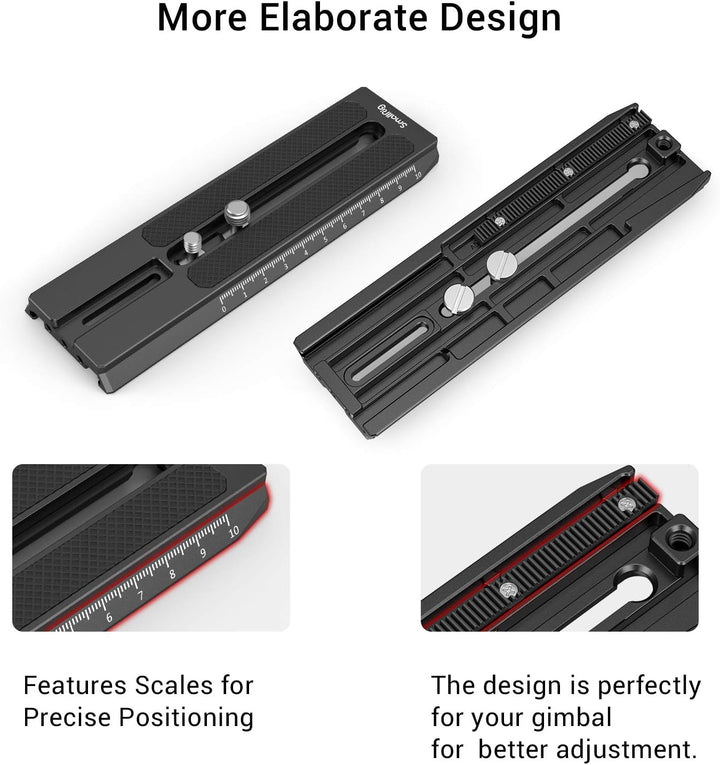 SMALLRIG RS2 RS3 RS3 Pro Extended Quick Release Plate erweiterte Schnellwechselplatte für DJI RS 2 /