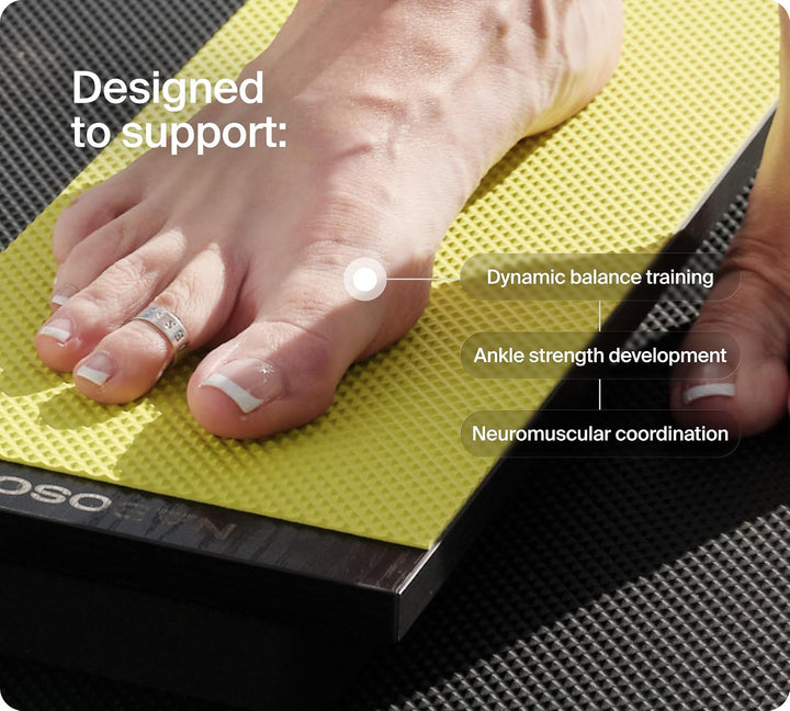NABOSO Kinesis-Brett Balance Board mit Mikro-Wobble &amp; Fitness-Textur, Balancebrett für Gleichgewicht