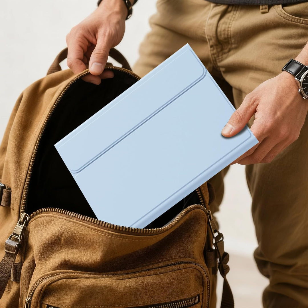 ZOPSGYU Hülle mit Tastatur für iPad A16 11. /10. Generation (2025/2022, 11/10,9 Zoll), Farben Beleuc