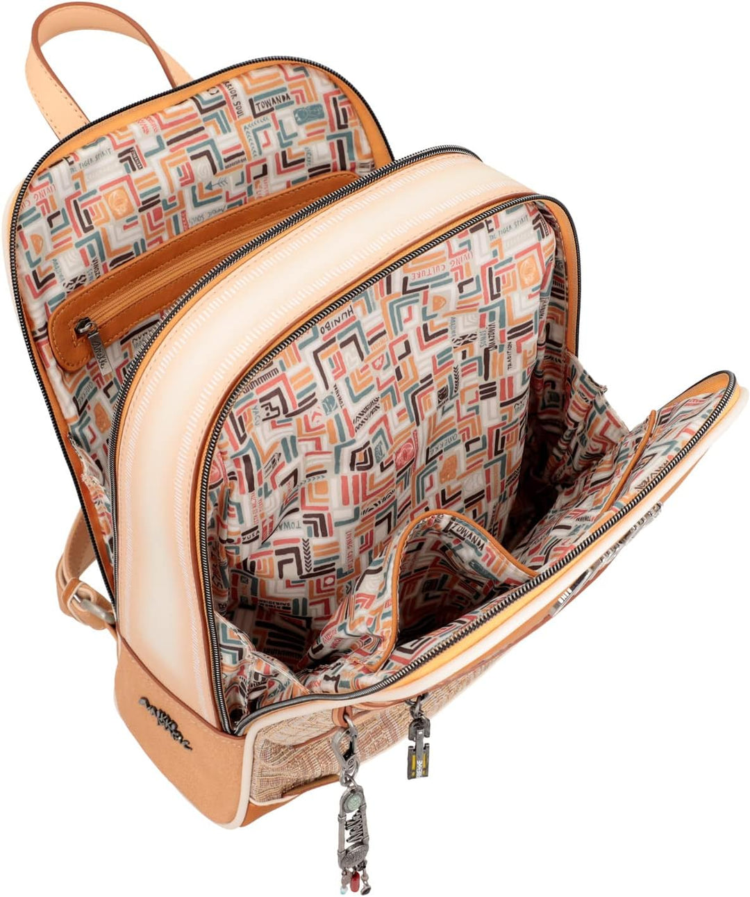 Anekke Damen Doppelfach Rucksack für unterwegs, bunt
