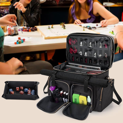 Trunab Tabletop RPG Adventurer's Bag Kompatibel mit Dungeons and Dragons, DND Gaming Travel Bag mit