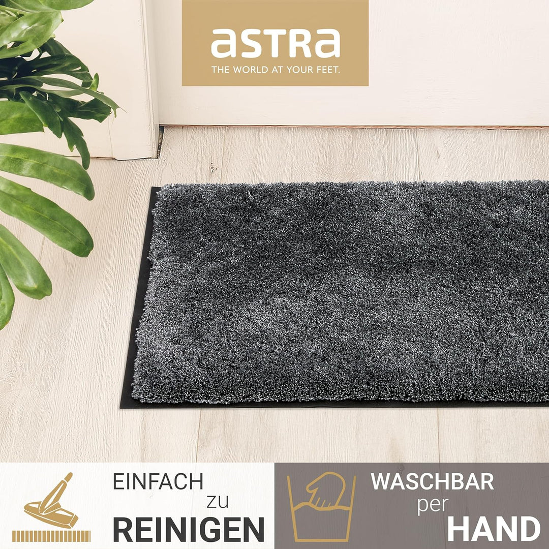 Astra Fussmatte innen rutschfest - Schmutzfangmatte super weich - Läufer Flur waschbar per Hand - Tü