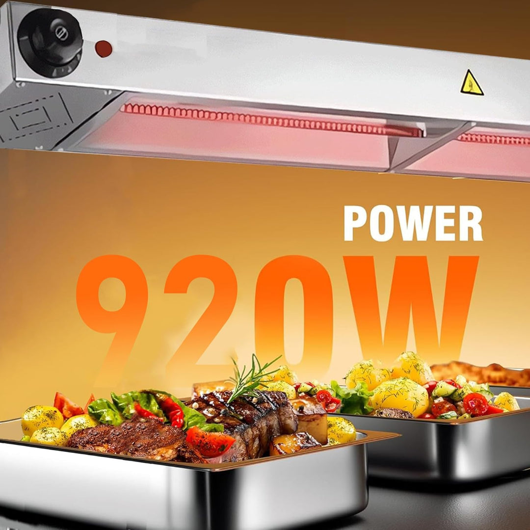 Wärmelampe Küche Gastro, Edelstahl Hängende Speisenwärmer Lampe, Kommerziell Lebensmittel Wärmelampe