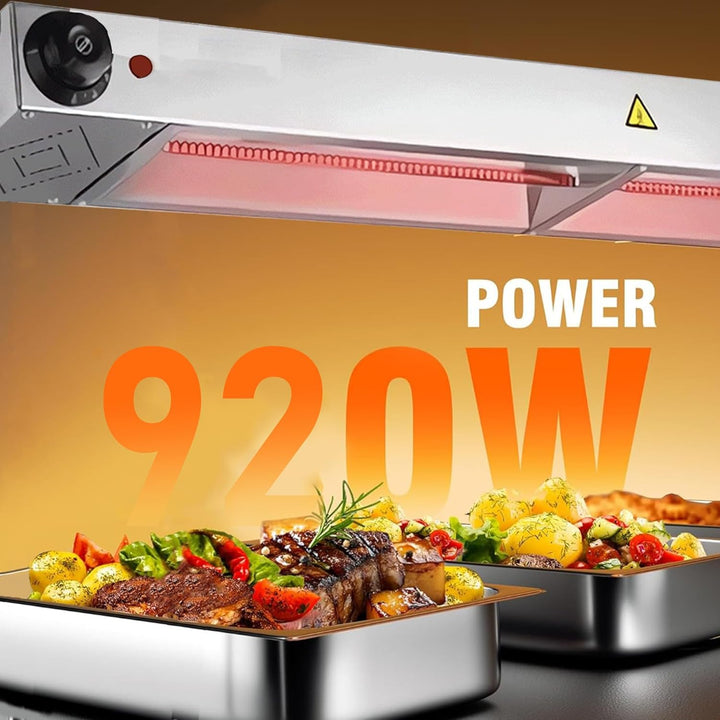 Wärmelampe Küche Gastro, Edelstahl Hängende Speisenwärmer Lampe, Kommerziell Lebensmittel Wärmelampe