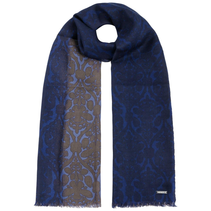 Stetson Treavo Wool Schal Wollschal Winterschal Herren/Damen - mit Fransen Frühling-Sommer Herbst-Wi