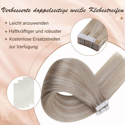 Hetto Echthaar Extensions Tape in Blond Extensions Tape in Echthaar Remy Tape Extensions Echthaar Du