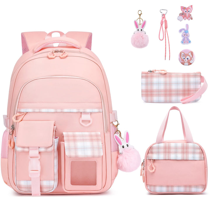 KEBEIXUAN Schulrucksack Mädchen | Cute Kinderschultasche 1. - 5. Klasse | Atmungsaktiv Wasserabweise