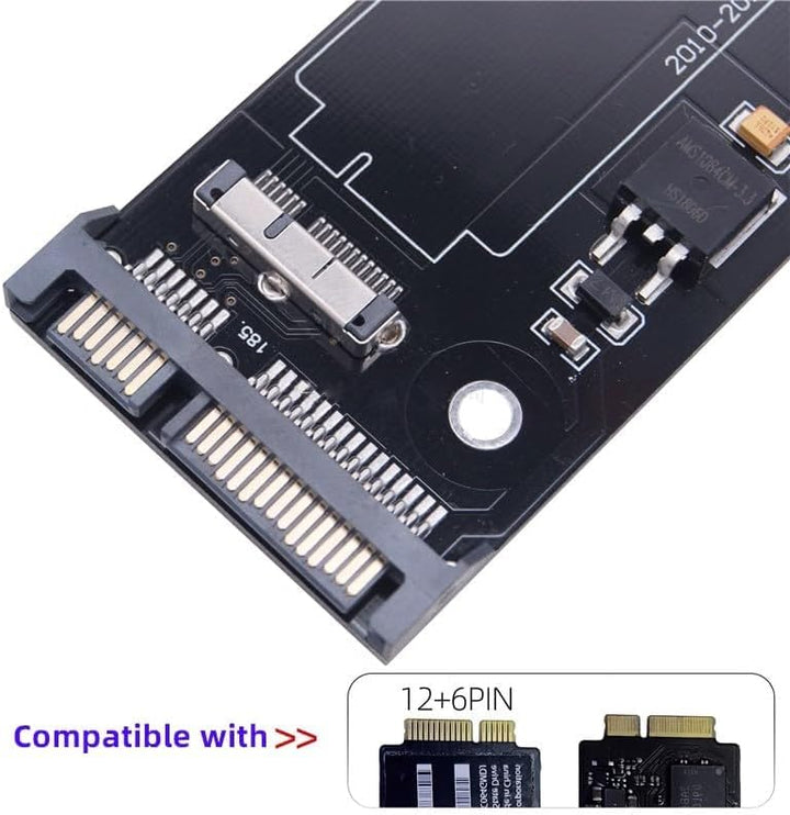 CY USB 3.0 zu SATA 22Pin & 12+6Pin SSD PCB Disk Drive Kabel Adapter kompatibel mit 2010 2011 MAC Air