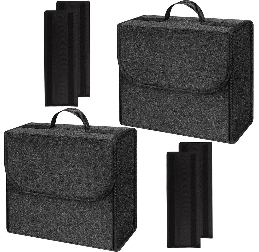 Upgraded Kofferraumtasche Toolbag mit verstärkten Seitenwänden, Nadelfilz Kofferraum-Organizer, Auto