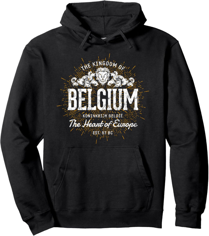 Belgien Vintage Style Retro Belgien Pullover Hoodie
