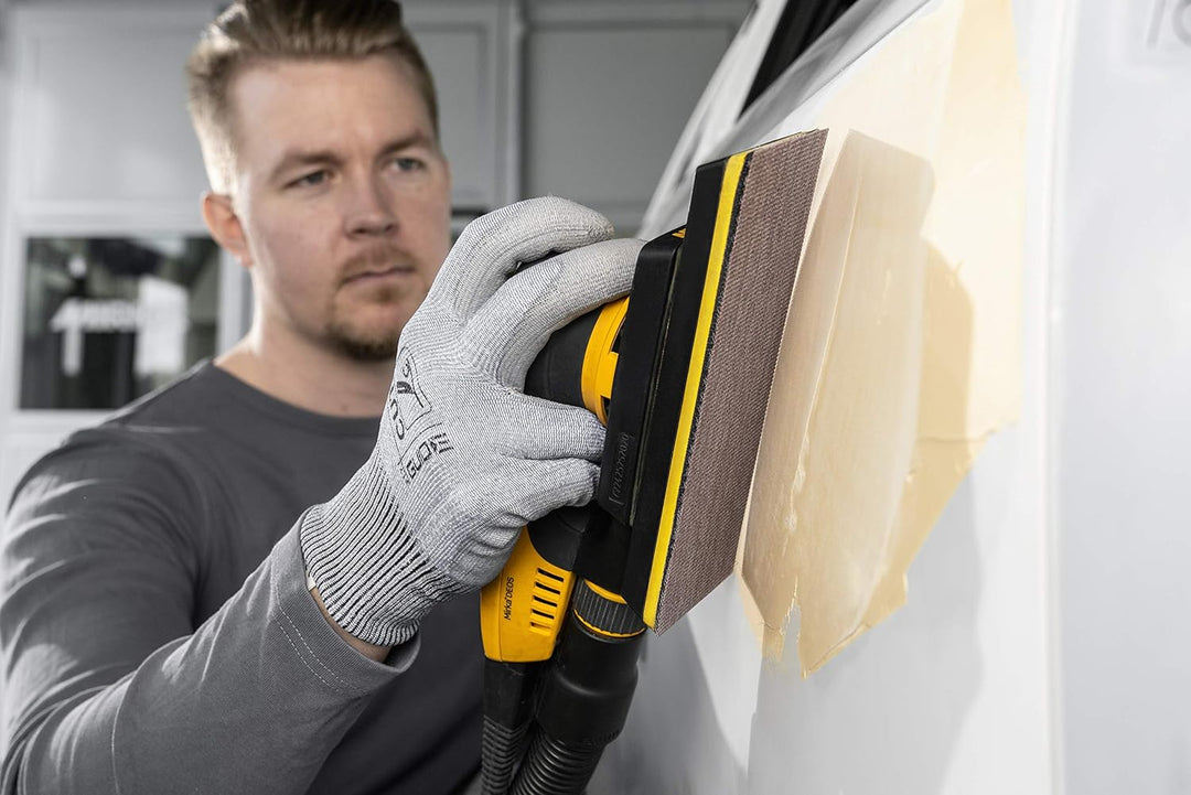 Mirka DEOS 383CV / Schwingschleifer mit Zentral-Absaugung und Klett / für 70x198mm Schleifpapier / 3