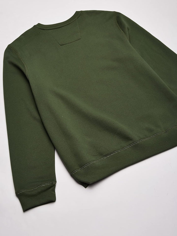 Nautica Herren Basic Crew Neck Fleece Sweatshirt, Kiefernwald