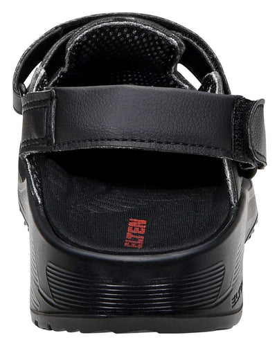 ELTEN Clog MICHEL black ESD SB, Herren, Textil, Stahlkappe, leicht, klassisch, Schwarz, Grösse: 47 4