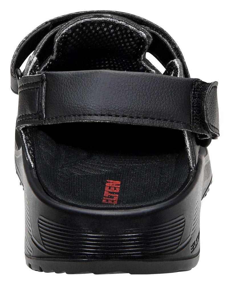 ELTEN Clog MICHEL black ESD SB, Herren, Textil, Stahlkappe, leicht, klassisch, Schwarz, Grösse: 47 4