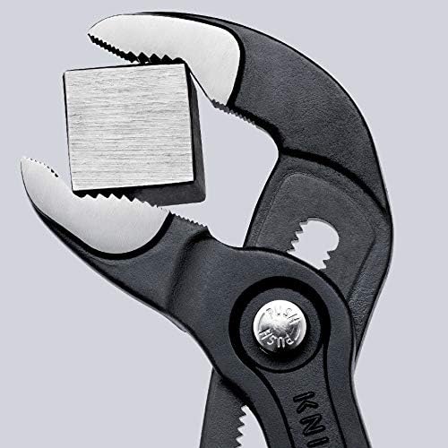 KNIPEX Cobra, Wasserpumpenzange | Rohrzange mit 2k-Griffen, Chrom-Vanadium, Rostschutz verchromt, 25