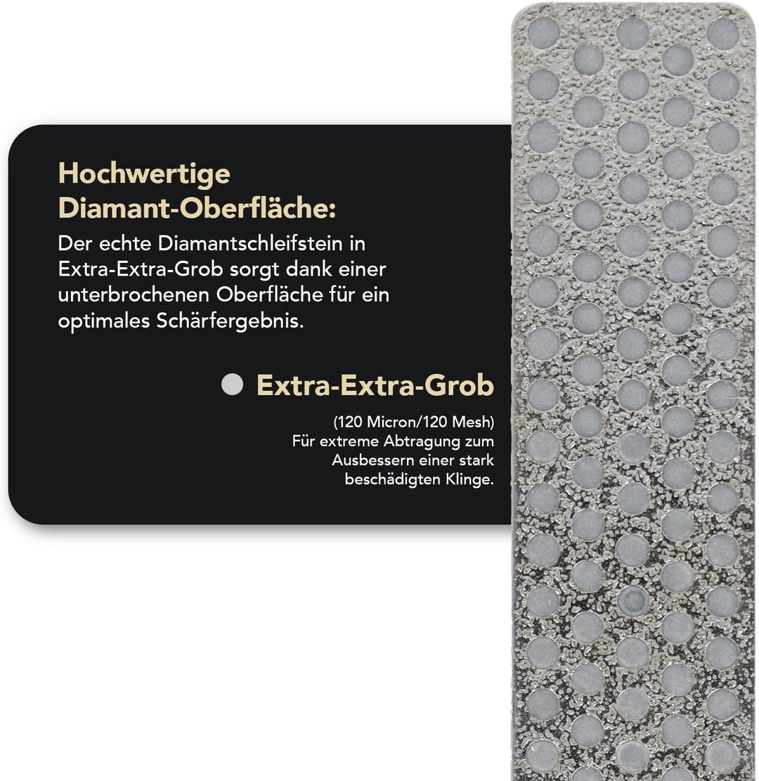 DMT Diamond Whetstone for Use with Extra Coarse A4 x x 4-Zoll Diamant Schleifstein für Aligner, Silb