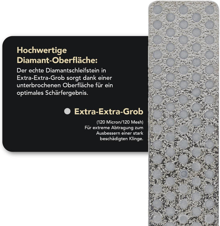 DMT Diamond Whetstone for Use with Extra Coarse A4 x x 4-Zoll Diamant Schleifstein für Aligner, Silb