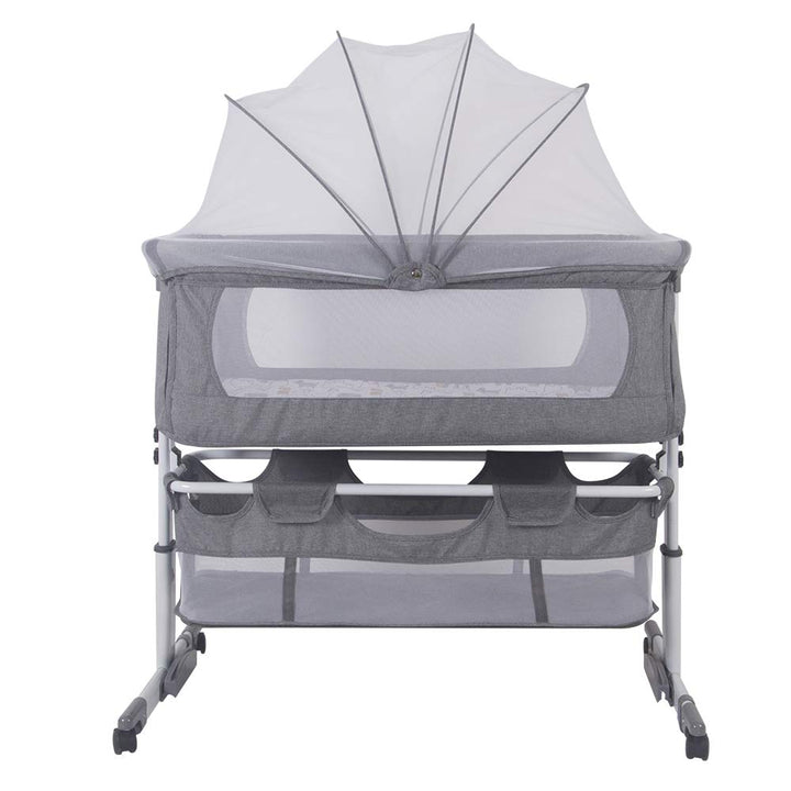 LANTUS Babywiege Stubenwagen Reisebett Kinderbett klappbar Babybett Beistellbett Schaukelwiege mit S