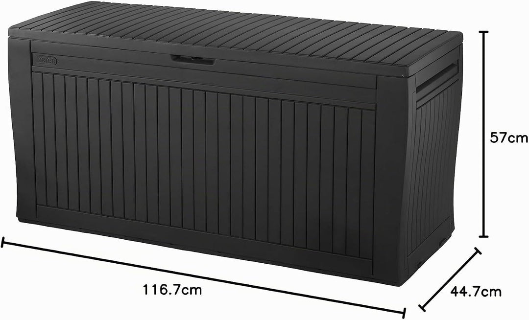 Koll Living Gartenbox mit 270 Liter Fassungsvermögen - wetterfester Stauraum, der Inhalt bleibt troc